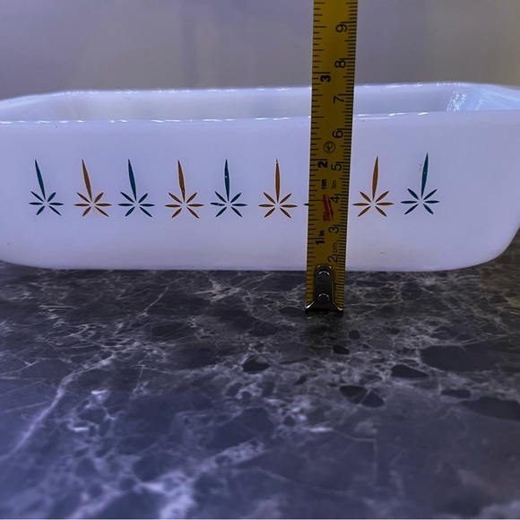 Fire King Candle Glow Loaf Pan - Picture 8 of 8